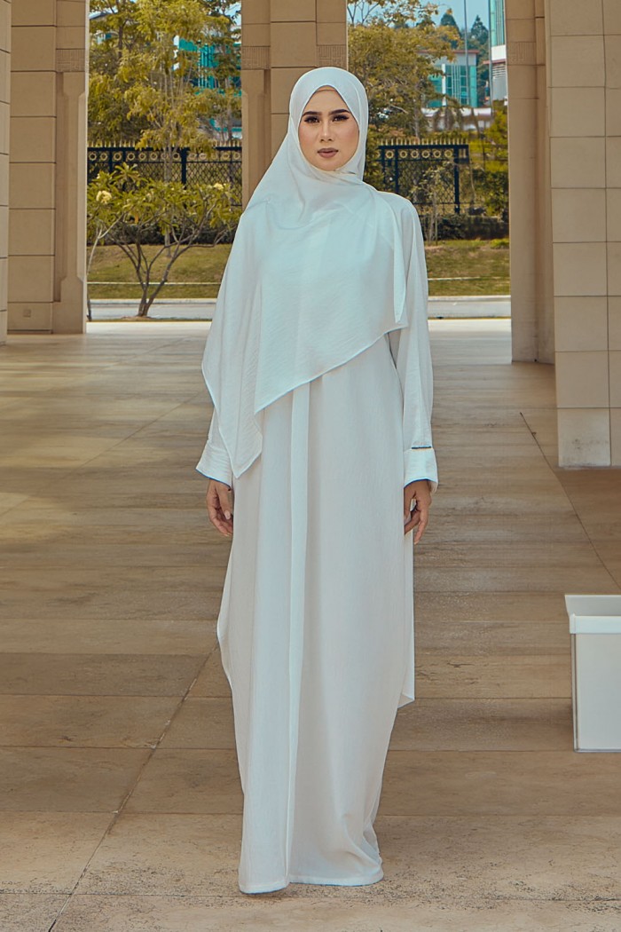 Abaya Aisyah - Off White